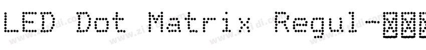 LED Dot Matrix Regul字体转换